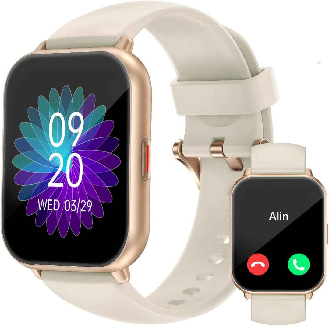 RUIMEN Smart Watches for Women Men (Answer/Make Calls, 2 Bands Included)