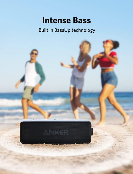 Anker Soundcore 2 Portable Bluetooth Speaker with Stereo Sound, Bluetooth 5, Bassup