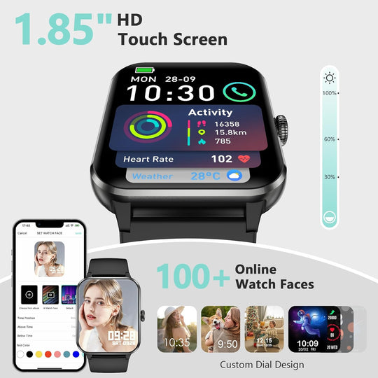 Blackview 2025 Smart Watch (Answer/Make Calls), Fitness Watch for Men and Women