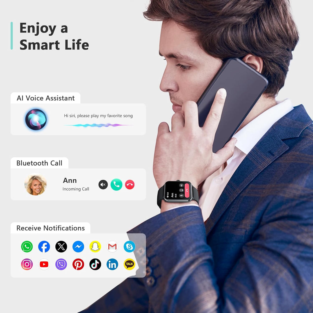 Blackview 2025 Smart Watch (Answer/Make Calls), Fitness Watch for Men and Women