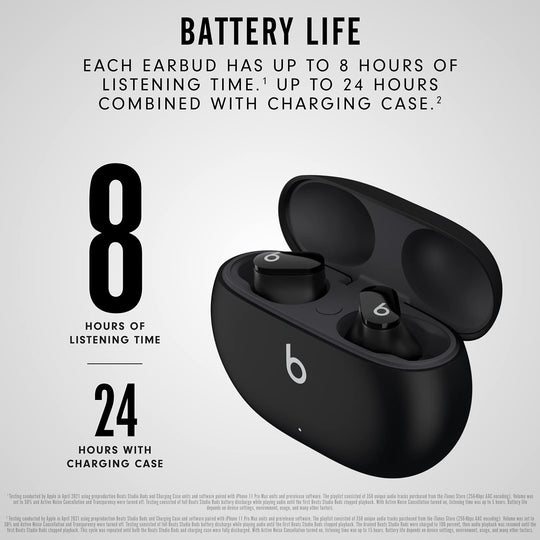 Beats Studio Buds - True Wireless Noise Cancelling Earbuds - Compatible with Apple & Android