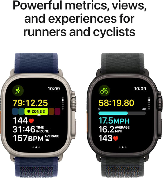 Apple Watch Ultra 2 GPS + Cellular 49mm – Black Titanium with Black Trail Loop