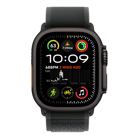 Apple Watch Ultra 2 GPS + Cellular 49mm – Black Titanium with Black Trail Loop