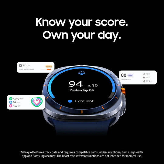Galaxy Watch Ultra (2025) 47mm LTE Smartwatch, Titanium Casing, Advanced Sleep Coaching ⌚